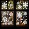 8 Sheets Extra Large White Snowflake Christmas Window Clings